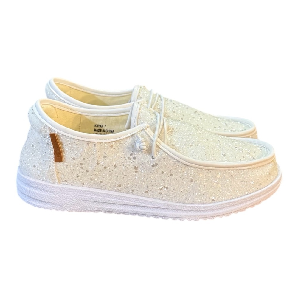 Corkys Kayak Glitter Slip-On Shoes Women’s Size 7